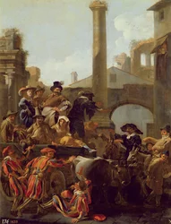 Carnival Time in Rome, 1653